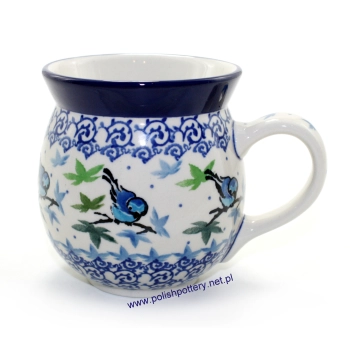 Kubek czeski beczułka 0,5L dek. Ptaki